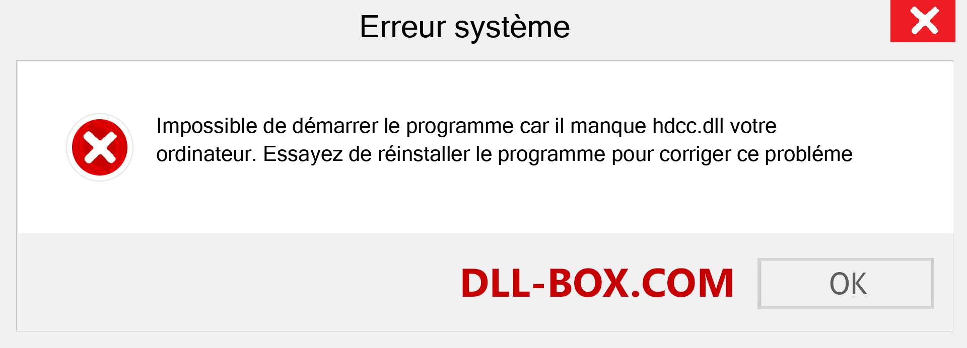 Le fichier hdcc.dll est manquant ?. Télécharger pour Windows 7, 8, 10 - Correction de l'erreur manquante hdcc dll sur Windows, photos, images